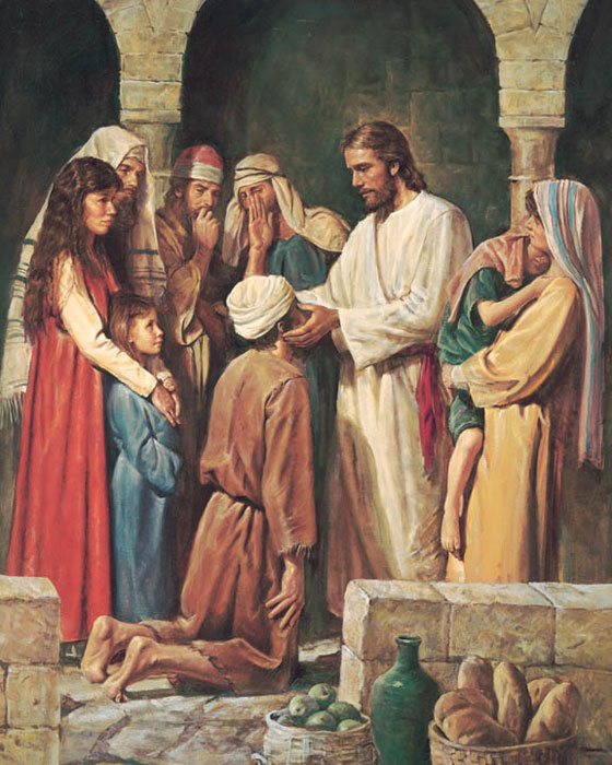 Jesus heilt einen Kranken