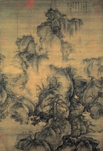 "Early Spring", Shan Shui Gemälde: Tinte auf Seide, Guo Xi (1020–1090)