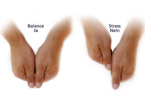 Ob ihr in Balance seid oder im Stress zeigt euch der Armlängentest