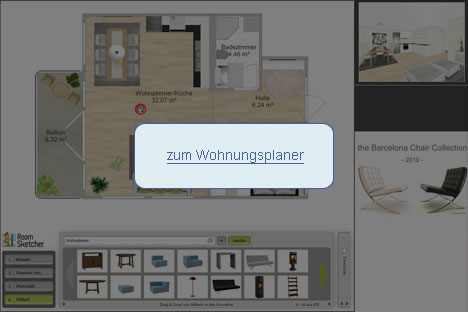 Wohnung planen mit dem Wohnungsplaner "Roomsketcher"