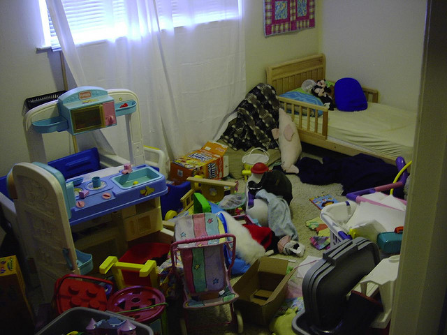 So nicht! Ordnung ist das A und O im Kinderzimmer