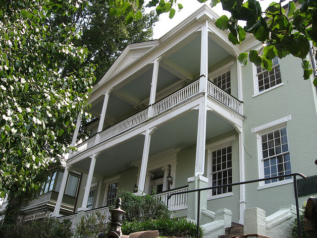 Traditionelle Architektur im Stil eines amerikanischen Landhauses, Vicksburg, Mississippi