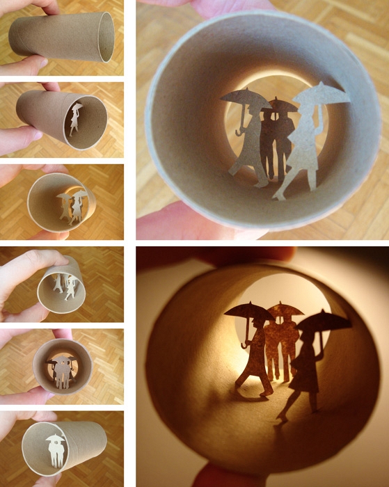 Miniaturwelten von Anastassia Elias in alten Toilettenpapier-Rollen - Bild 7 Miniaturwelten von Anastassia Elias in alten Toilettenpapier-Rollen - Bild 7