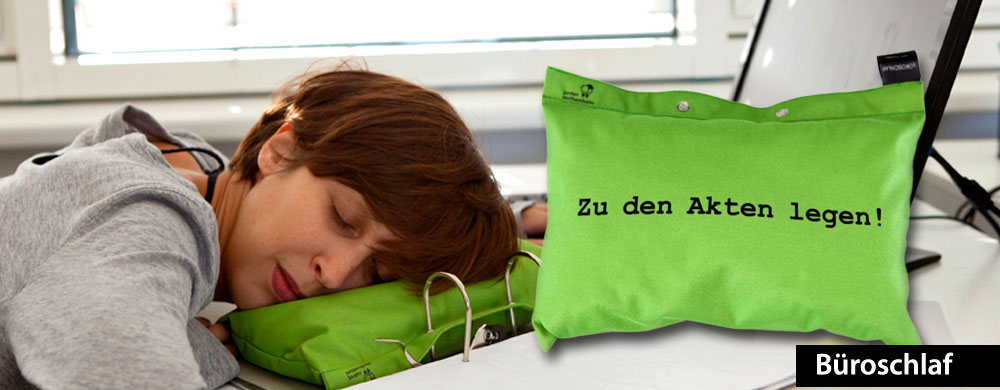 "Büroschlaf": Kissen-Kollektion aus dem Erfinder-Laden Berlin