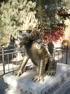 Chinesisches Einhorn oder Qilin, wie es korrekt heißen müsste