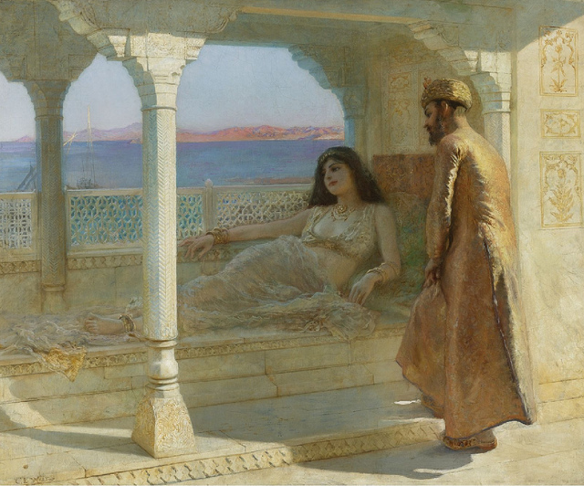 Das Spiel mit Licht und Schatten ist ein wesentliches Merkmal orientalischer Architekturen, hier perfekt in Szene gesetzt in einem Gemälde von Edwin Lord Weeks