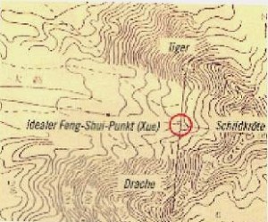 Eine optimale Landschaft für ein Haus oder eine Siedlung.
