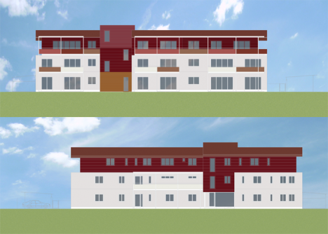Wohnbau Wallstraße Fürstenfeld, Grafik (C) Irmgard Brottrager