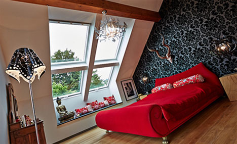 Nach Feng Shui Kriterien gestaltetes Schlafzimmer