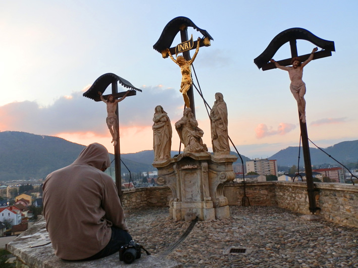 Die Gipfel-Kreuze am Kalvarienberg in Graz, Foto (C) Irmgard Brottrager