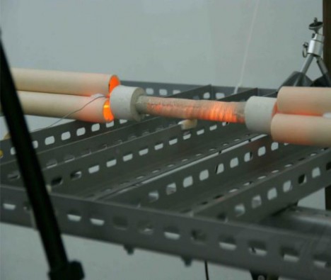 E-Cat-Testlauf im März 2014: Im Inneren des Reaktors werden weit über 1.000° C erreicht