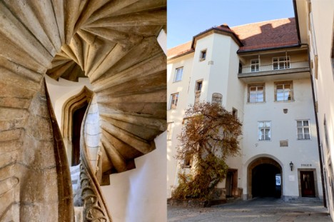 Doppelwendeltreppe in Graz, Foto (C) Irmgard Brottrager
