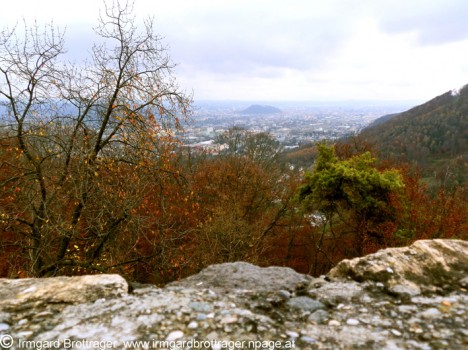 Ruine Gösting, Blick auf Graz, Foto (C) Irmgard Brottrager