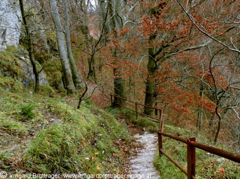 Weg zum Jungfernsprung-Felsen, Foto (C) Irmgard Brottrager