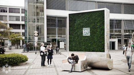 Moos-Wand für bessere Luft in Innenstädten: CityTree in Jena