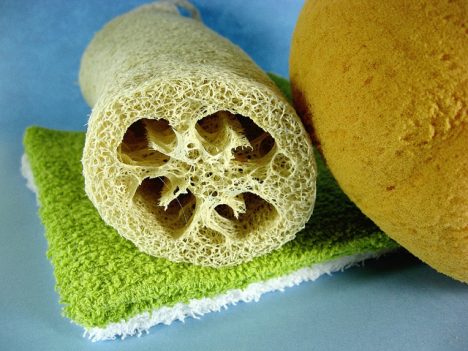 Luffa-Schwämme sind Naturprodukte, fördern die Durchblutung und haben eine Peeling-Wirkung, Foto (C) Steve Johnson / flickr
