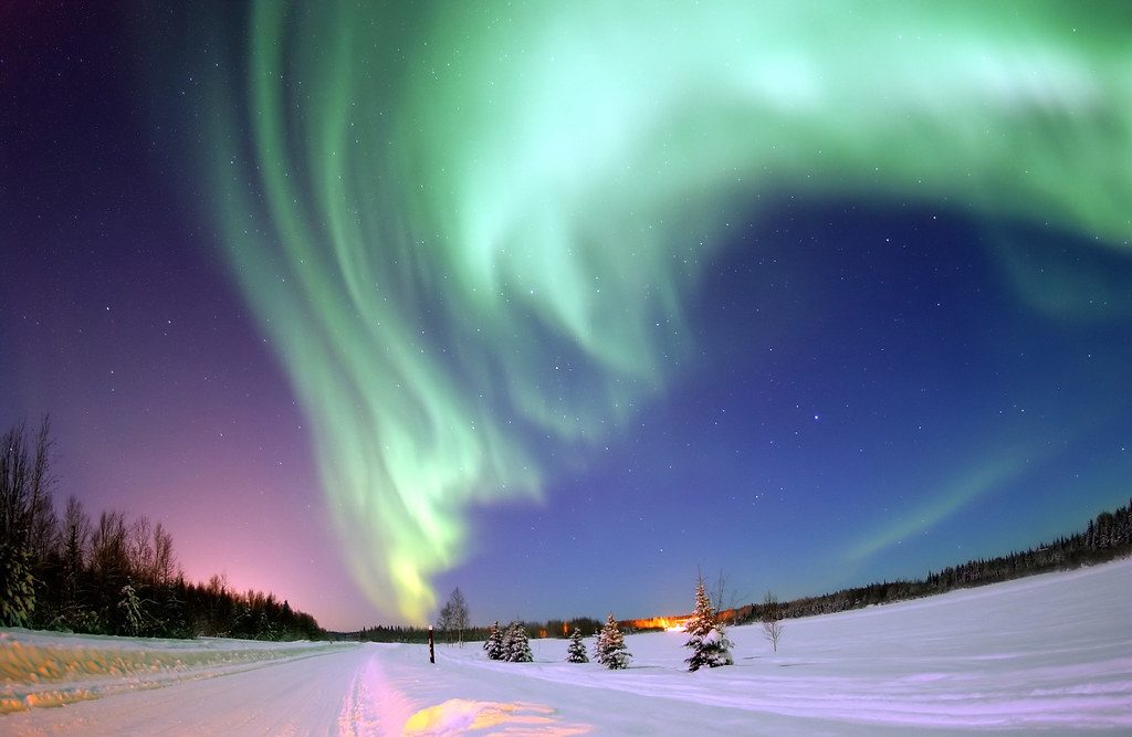 Polarlichter im Winter - Symbol für stetigen Wandel