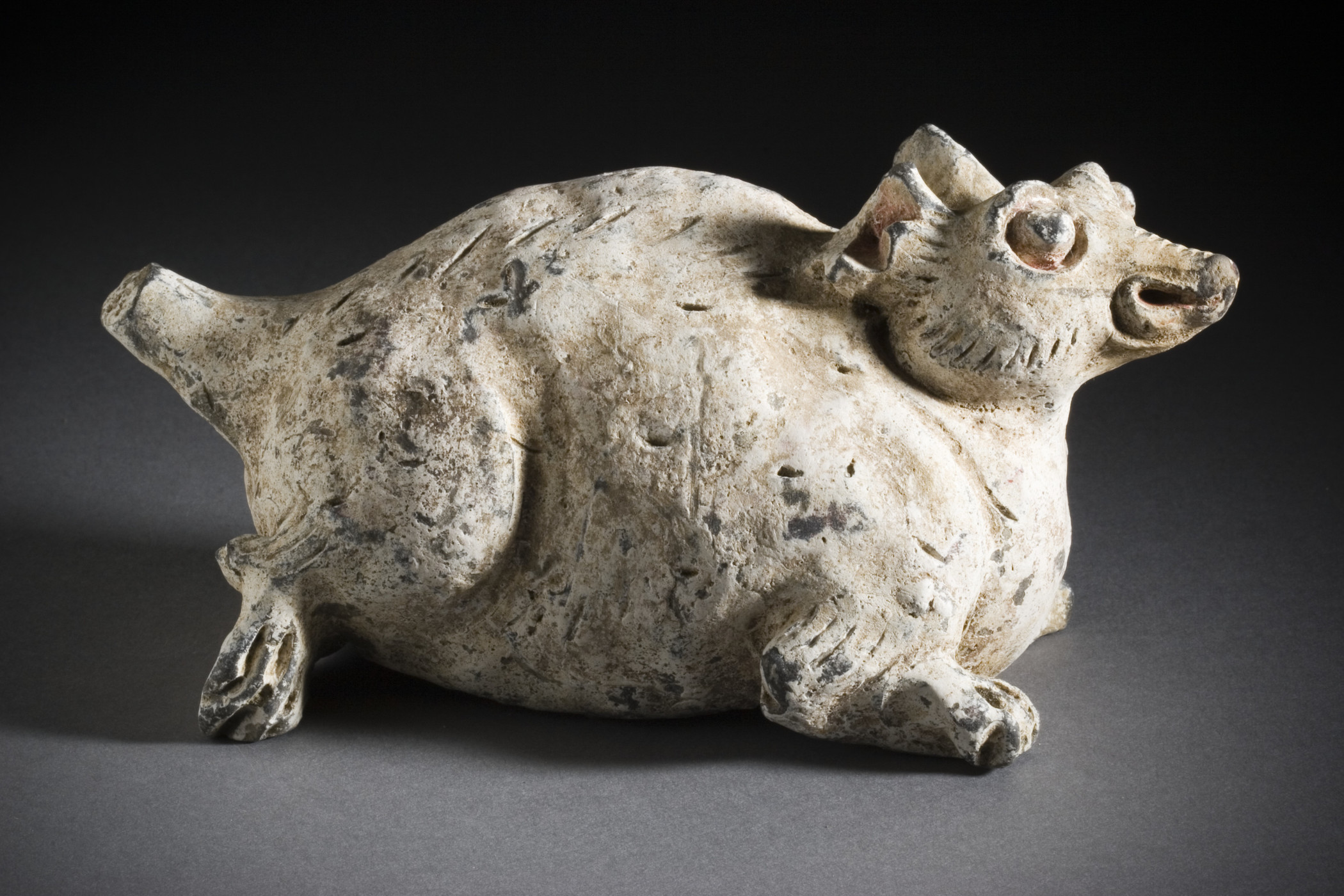 Hase - Chinesisches Tierkreiszeichen, Skulptur aus der Yuan Dynastie, China, 1279-1368